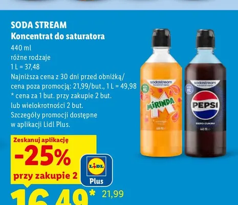 Koncentrat do saturatora SodaStream Mirinda promocja w Lidl