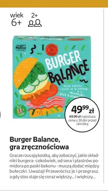 Gra zręcznościowa Burger Balance Professor Puzzle promocja w Empik