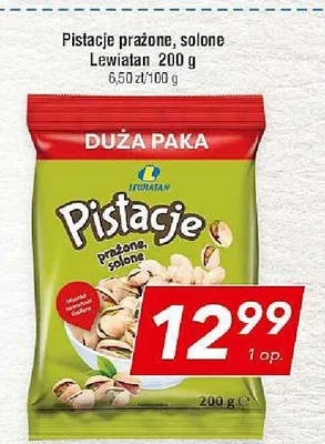 Pistacje prażone solone Lewiatan promocja w LEWIATAN