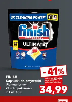 Kapsułki do zmywarki Ultimate Lemon Finish promocja w Kaufland