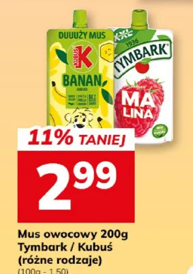 Mus owocowy Tymbark / Kubuś promocja w Hitpol