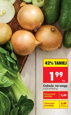 Cebula na wagę promocja w Biedronka