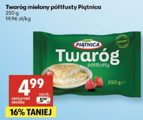 Twaróg mielony półtłusty promocja w Delikatesy Centrum