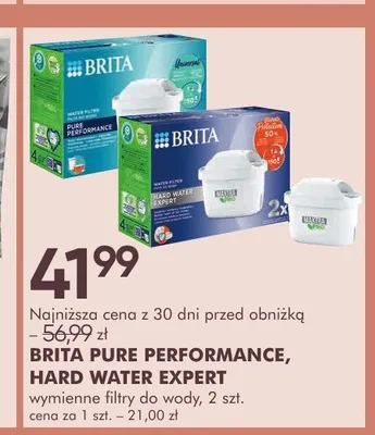 Wymienne filtry do wody Brita Hard Water Expert promocja w Super-Pharm