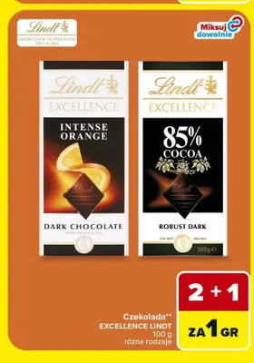 Czekolada Lindt Excellence Intense Orange promocja w Carrefour