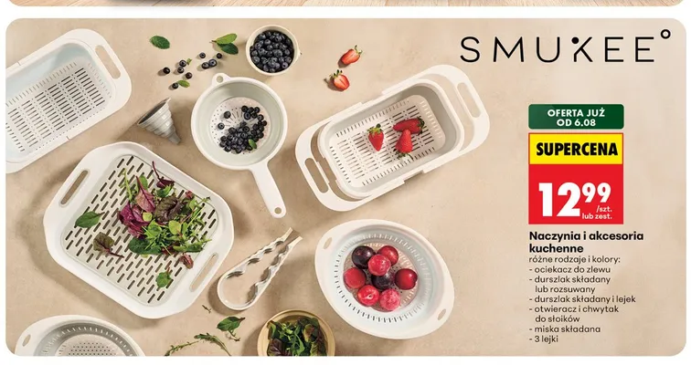Naczynia i akcesoria kuchenne Smukee promocja w Biedronka