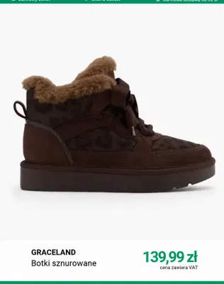 Botki sznurowane Graceland promocja w Deichmann