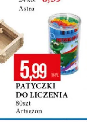 Patyczki do liczenia Artsezon promocja w Leclerc
