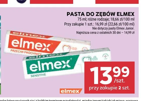 Pasta do zębów Elmex promocja w Stokrotka