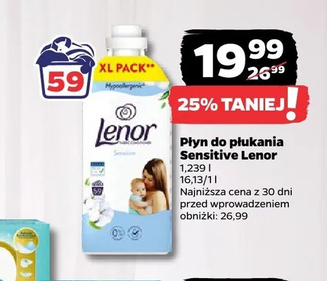 Płyn do płukania Sensitive Lenor promocja w Netto