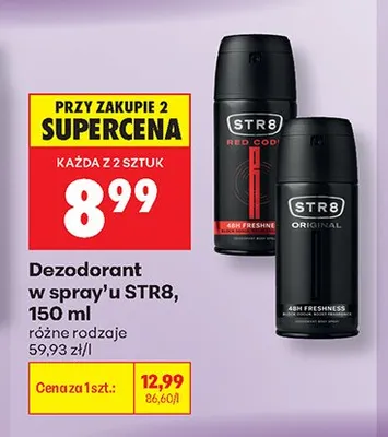 Dezodorant w sprayu STR8 Original promocja w Biedronka