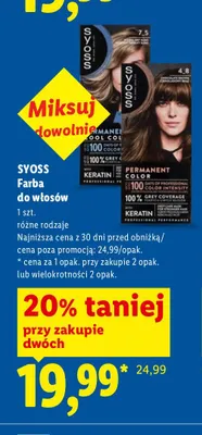 Farba do włosów Syoss promocja w Lidl