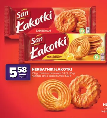 Herbatniki San Łakotki Deserowe promocja w Stokrotka