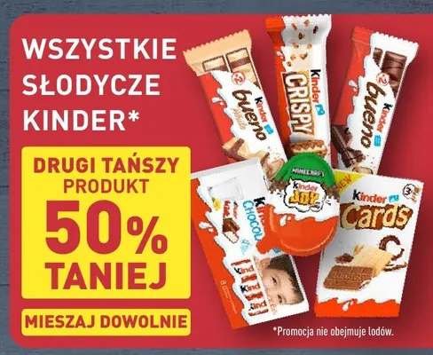 Ciastka Kinder Cards promocja w Aldi