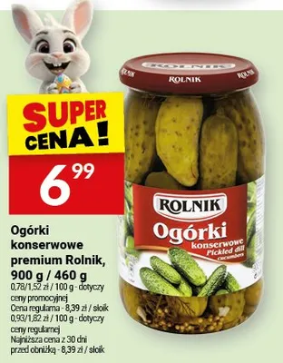 Ogórki konserwowe premium promocja w Twój Market