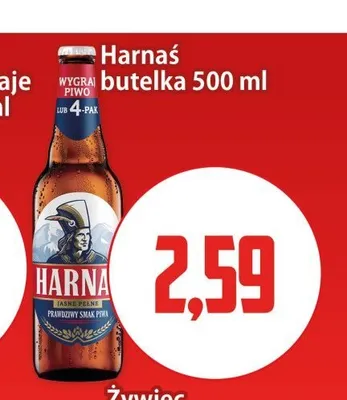 Piwo Harnaś Jasne Pełne promocja w Kupiec
