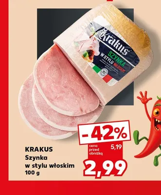 Szynka w stylu włoskim Krakus promocja w Kaufland