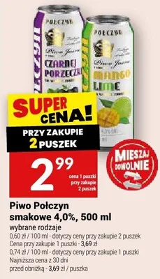 Piwo Połczyn smakowe 4,0% promocja w Twój Market