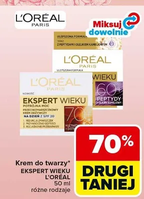 Krem do twarzy EKSPERT WIEKU różne rodzaje promocja w Carrefour Market