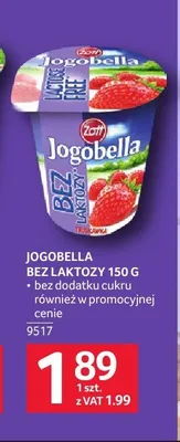 Jogurt Jogobella bez laktozy Zott promocja w Selgros