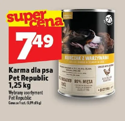 Karma dla psa Pet Republic promocja w TOPAZ