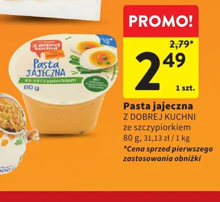 Pasta jajeczna ze szczypiorkiem Z Dobrej Kuchni promocja w Intermarche
