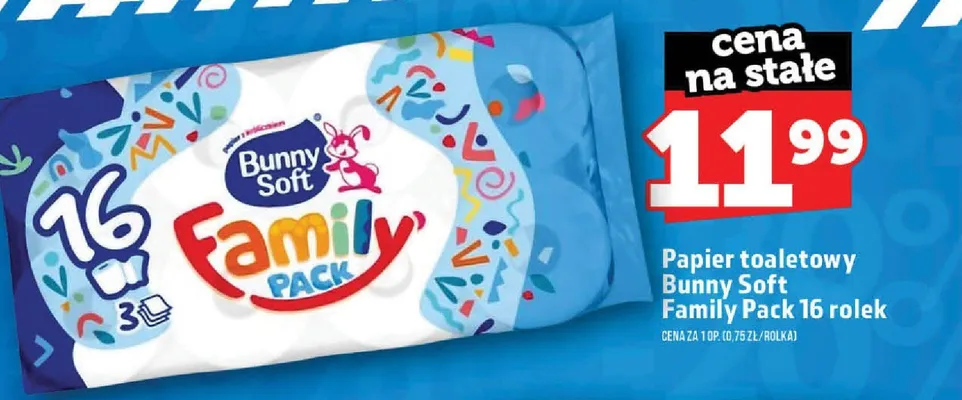 Papier toaletowy Bunny Soft Family Pack 16-pak promocja w TOPAZ