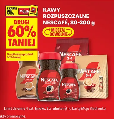 Kawy rozpuszczalne 80-200 g promocja w Biedronka