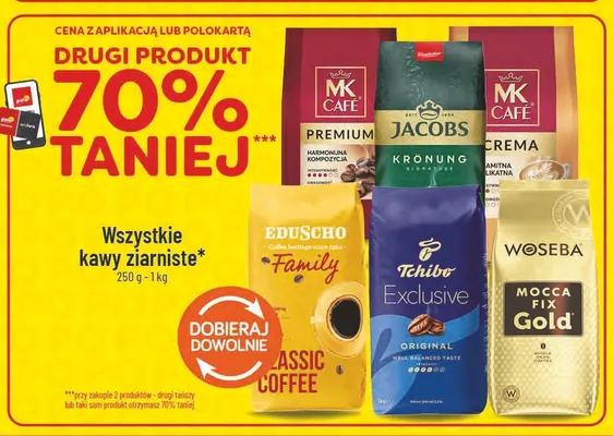 Kawa ziarnista MK Café Premium promocja w POLOmarket