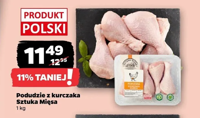 Podudzie z kurczaka Sztuka Mięsa promocja w Netto