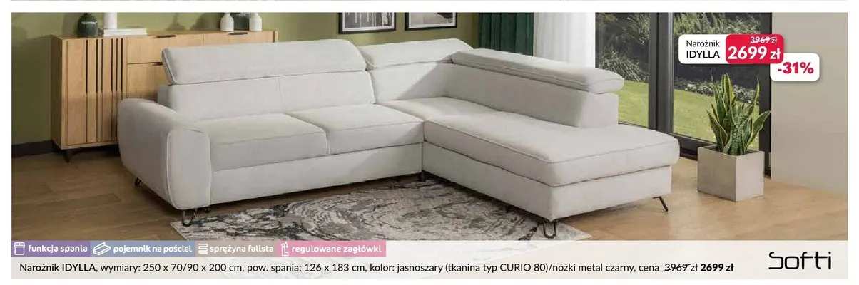 Narożnik Softi Idylla promocja w Salony Agata