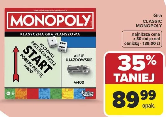 Gra CLASSIC MONOPOLY promocja w Carrefour