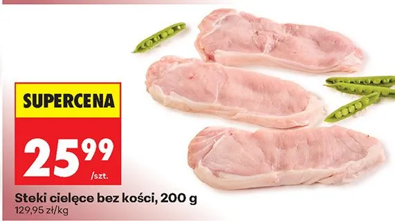 Steki cielęce bez kości promocja w Biedronka