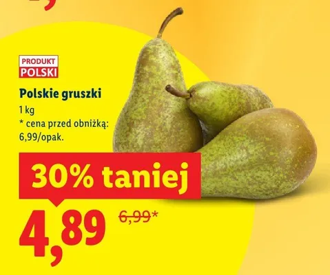 Polskie gruszki promocja w Lidl