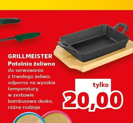 Patelnia żeliwna do serwowania Grillmeister promocja w Kaufland
