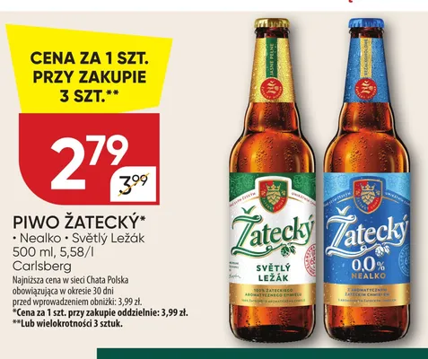 Piwo Žatecký Světlý Ležák promocja w Chata Polska