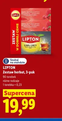 Zestaw herbat Lipton 3-pak promocja w Lidl