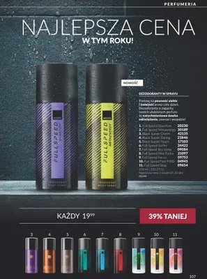 Dezodorant w sprayu Full Speed Max Turbo Avon promocja w AVON