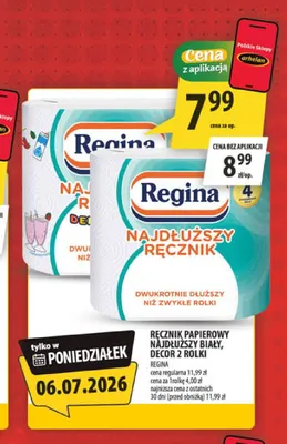 Ręcznik papierowy Regina Najdłuższy Biały promocja w Arhelan