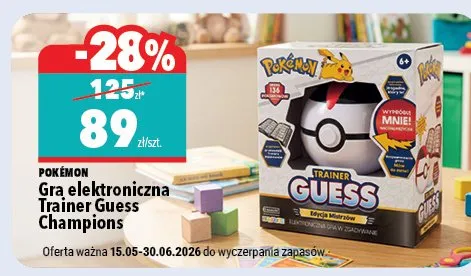 Gra elektroniczna POKÉMON Trainer Guess Champions promocja w Biedronka Home