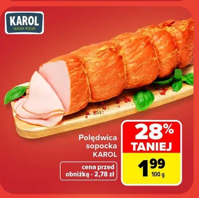 Polędwica sopocka Karol promocja w Carrefour