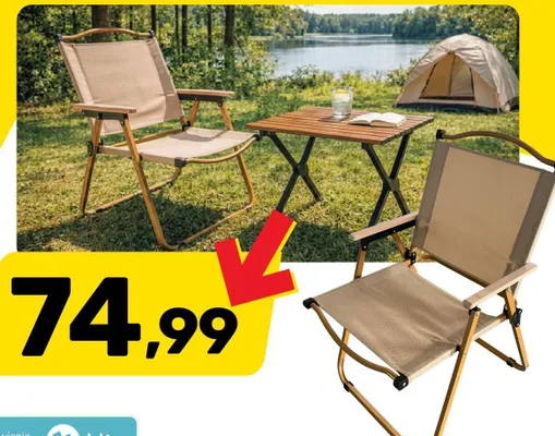 Krzesło kempingowe promocja w Bricomarche
