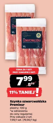 Szynka szwarcwaldzka Premieur plastry promocja w Netto