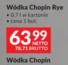Wódka Chopin Rye promocja w Makro