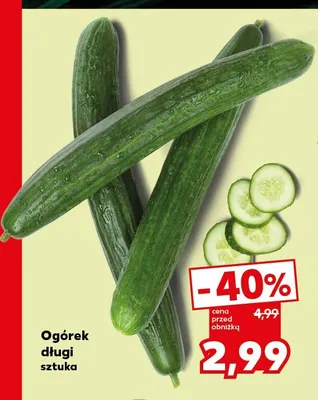 Ogórek długi promocja w Kaufland