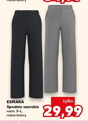Spodnie szerokie Esmara promocja w Kaufland