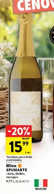 Wino musujące białe słodkie Vino Spumante Dolce promocja w Intermarche