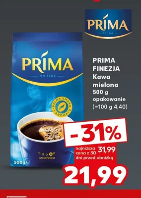 Kawa mielona Finezja Prima promocja w Kaufland