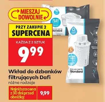 Wkład do dzbanków filtrujących różne rodzaje promocja w Biedronka