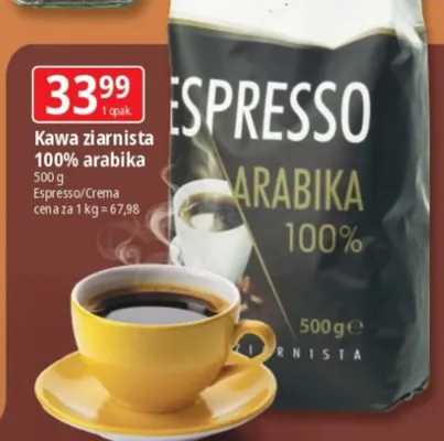 Kawa ziarnista 100% arabika Espresso Plantation promocja w Leclerc